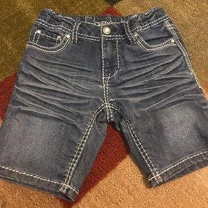 Girls size medium Cherokee jean shorts
